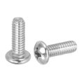 thumbnail image 1 of Uxcell Vis de Machine à Tête de Poêle, Vis Rondes en Acier Inoxydable 304 pour Armoire 50 8-32 x 1/2 Pouces, 1 of 7