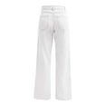 thumbnail image 6 of FUNUONY Straight Leg Jeans for Women High Waisted 2025 Jeans for Women High Waist Baggy Wide Leg Jeans Stretchy Denim Pants Y2 K Loose Denim Pants Casual Baggy Jean Trousers White Xl, 6 of 7