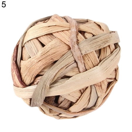Visland Small Animals Play Balls Rolling Chew Toys %26 Gnawing Treats for Rabbits Guinea Pigs Chinchilla Bunny, Scratch-resistant