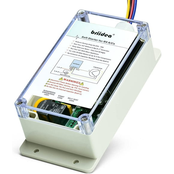 Soft Start for RV Air Conditioner, Briidea Soft Starter for RV Enables Easy Start an A/C & Appliances on RV Power with a Small Generator