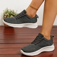 thumbnail image 2 of Domzle Womens Sneakers Lightweight Tennis Walking Shoes Sports Running Shoes for Woman Mesh Breathable Gym Fashion Sneakers Athletic Comfortable Casual Gray, 2 of 9