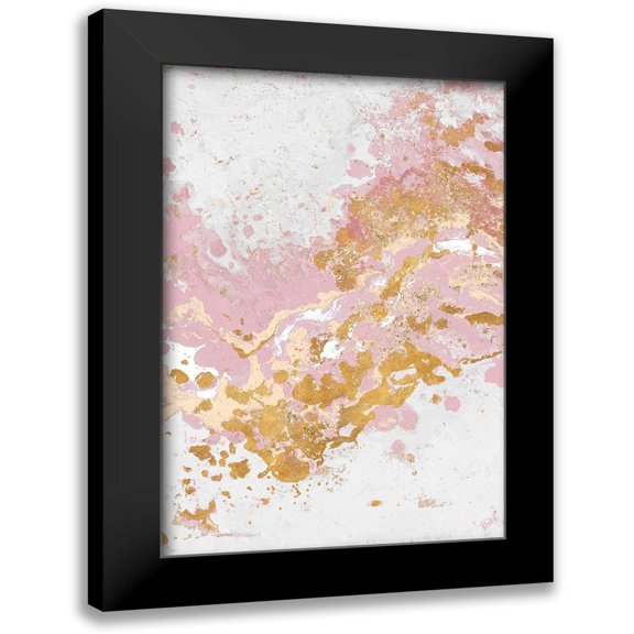 Pinto, Patricia 11x14 Black Modern Framed Museum Art Print Titled - Pink Turbulence