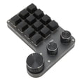 thumbnail image 4 of Teclado mecánico de 12 teclas y 3 botones, interruptor rojo, resistente al agua, a prueba de polvo, control de volumen, teclado multifuncional para juegos, oficina, cable USB, 4 of 12