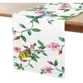thumbnail image 3 of Flower Bird 12×108 Inches Table Runner Wipable for Kitchen Table Decor,Western Wedding Table Decorations,Friendsgiving Party,Dining,Holiday, 3 of 4