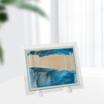 thumbnail image 4 of Imagen de arena móvil de 7 pulgadas y 8 pulgadas, imagen de arena dinámica, paisaje de arena de escritorio de para decoración para hogar 8 pulgadas negro bnco azul perfecl Imagen de arena dinámica, 4 of 7