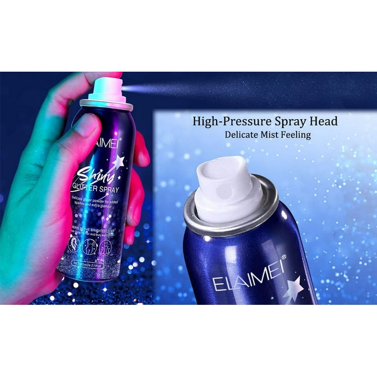 Premium Hair Glitter Spray Metalic Holographic Party Hairspray