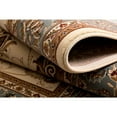 thumbnail image 3 of 3â€™ x 10â€™ Cream and Blue Traditional Runner Rug, 3 of 9