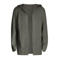 thumbnail image 4 of Fgnfyis Winter Jackets for Men Cardigan Sweater with Hood and High Neck Soft Warm Knit Pullover Mens Winter Coat Grey S, 4 of 4