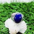 thumbnail image 3 of Dainty Gemstone Ring - September Birthstone Ring - Birthday Gift for Her - Big LAPIS LAZULI Ring - Variation Ring - Handmade Jewelry GIFT, 3 of 6