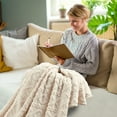 thumbnail image 3 of 70x100 Inch Super Soft Warm Fleece Blanket Throw for Sofa Bed Couch - Machine Washable Microfiber Flannel Bedding, 3 of 4