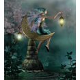 thumbnail image 3 of Duvet Cover Sets, Little Pixie Elf Forest Woodland Sitting Moon Stone Myth, 3 of 3