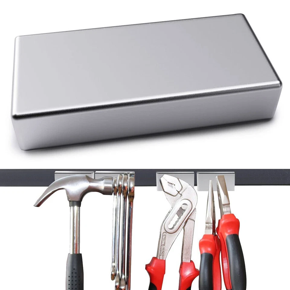 CIRCLE- 2Pc Big Block Magnets Super Strong Pull N52 Neodymium Large Magnetic Rare Earth