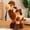 dark brown, variant on Cute Plush Camel Soft Stuffed Animal Toy Desert Decor Gift for Little Fans