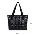 thumbnail image 2 of Bolsos de hombro de tela Moda femenina Bolsos de mano de color sólido Gran capacidad, 2 of 7