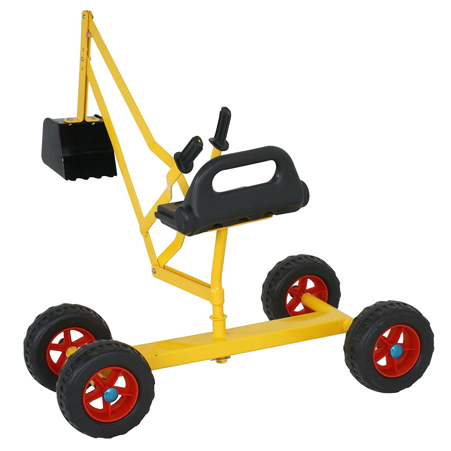MTB 4Wheel Kid Rideon Dig Working Crane Sand Play Digger Yellow