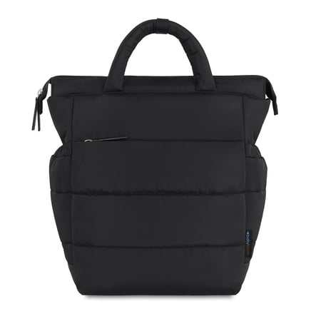 Baby Boom Puffer Backpack Diaper Bag Tote for Infants and Toddlers, Black