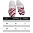 thumbnail image 4 of Zapatos con forro polar para mujer pantuflas casa invierno a cuadros con soporte para (rojo 36-37), 4 of 9