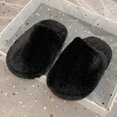 thumbnail image 6 of Kids Solid Color House Slippers, Boys Girls Simple Plain Fuzzy Open Back Indoor Slippers Warm Winter Home Slippers for Little Child to Big Kids 5.5-12 Years, 6 of 6