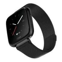 WITHit Black Stainless Steel Mesh Band for Fitbit® Versa & Versa 2