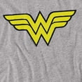 thumbnail image 2 of DC Wonder Woman Logo Women's T Shirt, Athletic Heather, Small, 2 of 6