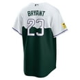 thumbnail image 3 of Men's Nike Kris Bryant White/Forest Green Colorado Rockies 2022 City Connect Replica Player Jersey, 3 of 3