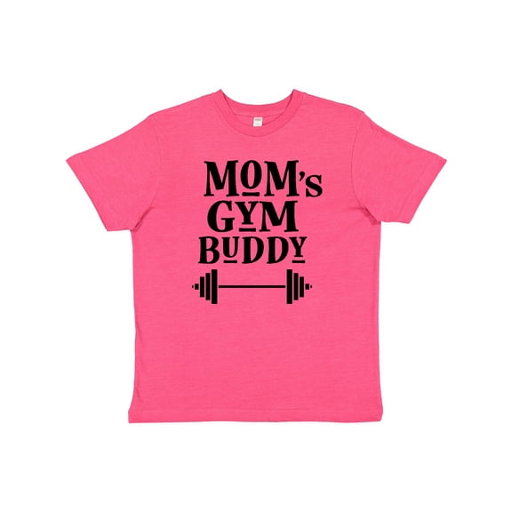 Inktastic Mom's Gym Buddy Fitness Workout Youth T-Shirt