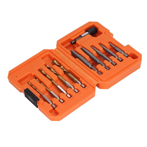 Kit de extractor de tornillos dañados, 11 piezas, herramienta manual para extraer tornillos dañados, diseño elevado