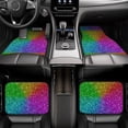 thumbnail image 6 of Xecao Colorful Glitter Print Car Foot Mat Set of 4 Pieces Neoprene All-Weather Dust-Proof Stain-resistantCar Interior Decorative mats Non-Slip Mats, 6 of 6