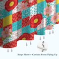 thumbnail image 6 of Pioneer Flower Floral Print Pattern Shower Curtain 36"x72", Bathroom Decorative Shower Curtain Set with 12 Hooks, Waterproof Washable, 6 of 6