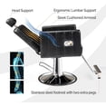 thumbnail image 4 of OmySalon Reclining Salon Chair for Hair Stylist, Hair Chair for Threading Waxing Braiding Shampoo Hairdressing, Barber Chairs for Barbershop Beauty Spa, 4 of 9