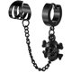 thumbnail image 5 of Heytea 6 Piezas Pendientes De Cadena Para Hombres Y Mujeres,Punk Vintage Ear Cuffs Borla Pendientes De Aro Conjunto De Acero Inoxidable Cruz Cráneo Cuelgan Pendientes De Aro Con Bi, 5 of 5