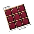 thumbnail image 3 of Luoshdecor Large Velvet Christmas Ball Ornament, Flocked 9Pcs 3.93 in Shatterproof Christmas Balls Decoration for Xmas Tree Home Holiday Decor, 3 of 9