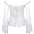 thumbnail image 3 of Corset à Lacets en Surbrillance pour Femmes avec Manches à Épaule, 3 of 8