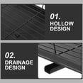thumbnail image 3 of MLINS  Dish Drainer Storage Organizer Drying Rack Kitchen Drainboard Dryer Black, 3 of 8