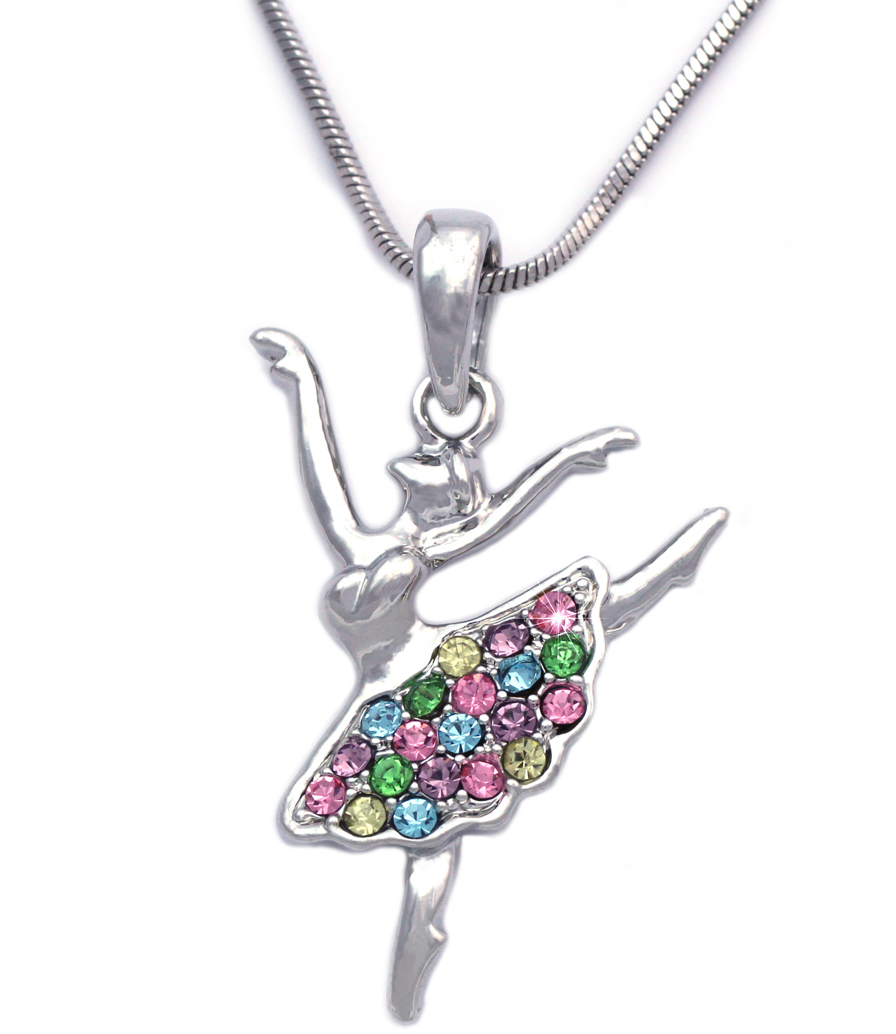 Cocojewelry cocojewelry Ballerina Ballet Dancer Dancing Girl Pendant