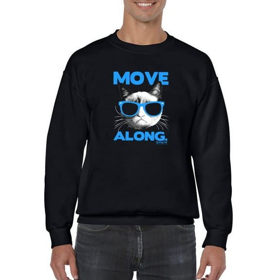 Fashion Grumpy Cat Sweatshirt Men -T-Line Designs, Male 4X-Large
