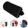thumbnail image 4 of KAKOWELY Acrylic Sign Holder Acrylic Sign Holder Rotatable Restaurants Menu Display Stand Tabletop Paper Holder Multi Panel Tabletop Menu Stand for Restaurants, 4 of 5