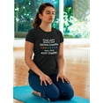 thumbnail image 2 of Please Remove Ur Crown Chakra From Root Chakra Women Black T-Shirt, Female x-Large, 2 of 4