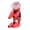 Red-M, variant on Dog Raincoats Pet Hooded Raincoats 4Leg Rainjackets Reflective Dog Clothes Skin Friendly Rainy Wear with TractionHook