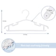 thumbnail image 3 of Wardrobe Hanger Non Slip Plastic Kids Plastic Coat Hangers Child Baby Clothes Stands Multi Color, 3 of 6