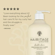 Hairitage Moisturizing, Nourishing Shampoo & Conditioner, Grapeseed Oil & Oat Peptides, 13 fl oz