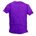 thumbnail image 5 of ALLLIST Going Out Tops for Men Purple Short Sleeve Crew Neck Muscle Printed T-Shirts Gift Graphic Loose Mens T-Shirts, 5 of 6