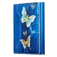 thumbnail image 5 of Allytechgroup Wallet with MagSafe RFID Blocking for iPhone 16/15/14/13/12 Series, Strong Magnetic Card Holder for 4 Cards, PU Leather Kickstand, Butterfly Floral Design, Compatible with MagSafe Cases, 5 of 11