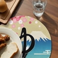 thumbnail image 3 of Round 13 Inch Placemats Set of 2, HeatResistant Non Slip Place Mats for Dining Table, Wipeable Braided Kitchen Table Mats for Housewarming, 3 of 9