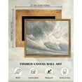 thumbnail image 6 of Drsoum Vintage Canvas Classical Landscape Paints of Clouds with a Sunset Room Decor - 8x10in Framed, 6 of 7
