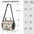 thumbnail image 4 of FORMRS Student Lunch Bag Insulated Reusable Cooler Box with Zipper Pockets, White Christmas Cups, 4 of 9