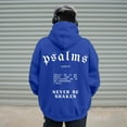 thumbnail image 5 of MIASHUI Men's Christian Scripture Print Pullover Hoodie Religious Theme Long Sleeve Casual Comfortable Sweatshirt Blue,S, 5 of 5