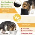 thumbnail image 5 of Cuenco elevado para perros, comedero elevado para perros con cuenco extraíble de acero inoxidable para comida y agua, plato antideslizante para perros negro, 5 of 5