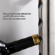 thumbnail image 2 of 3X Soporte de de Vino de Alta Calidad Estante de Vino de Acero Inoxidable Bar Soporte de Cocina de Almacenamiento para el Hogar Montado en la Pared 8 Agujeros, 2 of 5