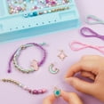 thumbnail image 5 of Make It Real: Celestial Stones DIY Bracelets Kit - Create 8 Fashionable Bracelets, 4 Awesome Celestial Themed Charms, 270 Pieces, Includes Play Tray, All-In-One, Tweens & Girls, Ages 8+, 5 of 7